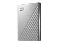 WD My Passport Ultra WDBC3C0010BSL - Harddisk - kryptert - 1 TB - ekstern (bærbar) - USB 3.0 (USB-C kontakt) - 256-bit AES - sølv