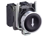 Schneider Electric XB4BA3351 Trykknap 600 V 6 A Tastende (L x B x H) 52 x 30 x 47 mm IP66, IP67, IP69 , IP69K 1 stk