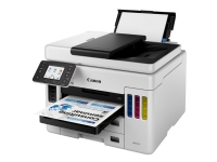 Canon MAXIFY GX7050 - Multifunksjonsskriver - farge - ink-jet - påfyllbar - Legal (216 x 356 mm)/A4 (210 x 297 mm) (original) - A4/Legal (medie) - opp til 24 ipm (trykking) - 600 ark - 33.6 kbps - USB 2.0, LAN, Wi-Fi(n), USB-vert