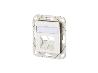 BTR E-DAT modul 8/8(8) UPk - Innbygd utgang - ren hvit, RAL 9010 - 2 porter