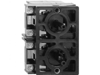 SCHNEIDER ELECTRIC Kontaktelement til frontmontering Til hovedstrøm, 2 faser, med mekanisk. spæring. Dobbelt. element 2 trin 2,2kW
