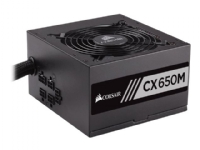 CORSAIR CX-M Series CX650M - 2015 Edition - strømforsyning (intern) - ATX12V 2.4/ EPS12V 2.92 - 80 PLUS Bronze - AC 100-240 V - 650 watt - Europa - matt svart