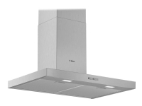 Bosch Serie | 2 DWB76BC50 - Panser - skorsteinsflat - bredde: 75 cm - dybde: 50 cm - ekstraksjon og resirkulasjon (med ekstra resirkulasjonssett) - rustfritt stål