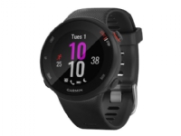 Garmin Forerunner 45S - Svart - sportsur med bånd - silikon - svart - båndbredde: S - display 1.04 - Bluetooth, ANT+ - 32 g