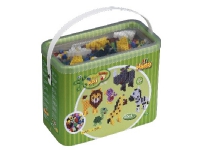 Hama maxi 3000 perler + 3 stiftplader i bøtte grøn