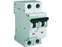 EATON Automatsikring, 2 Polet, 4A, C-Karakteristik, 10 kA, 230 V, bredde 2 moduler