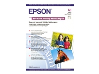 Epson Premium - Blank - A3 (297 x 420 mm) - 255 g/m² - 20 ark fotopapir - for Expression Photo XP-970 SureColor SC-P700, P900, T2100, T3100, T3405, T5100, T5400, T5405