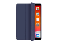 eSTUFF - Skjermdeksel for nettbrett - polyuretanlær, termoplast-polyuretan (TPU) - mørk blå - 9.7 - for Apple 9.7-inch iPad (5. generasjon, 6. generasjon)