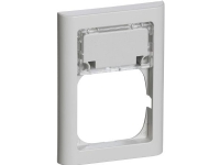 FUGA ramme Softline 63 112 modul med tekstmodul, lysegrå