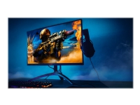AOC Gaming AG273QZ - AGON Series - LED-skjerm - 27 - 2560 x 1440 WQHD @ 240 Hz - TN - 400 cd/m² - 3000:1 - DisplayHDR 400 - 0.5 ms - HDMI, VGA, DisplayPort - høyttalere - svart, rød