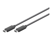 MicroConnect - USB-kabel - USB-C (hann) til USB-C (hann) - USB 3.2 Gen 2 - 20 V - 5 A - 1.5 m - USB Power Delivery (100 W), 4K 60Hz støtte - svart