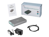 i-Tec MySafe - Drevkabinett - 3.5 - SATA 6Gb/s - USB-C