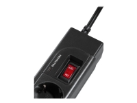 Hama - Flerkoplingslist - AC 230 V - 2500 watt - utgangskontakter: 4 - svart