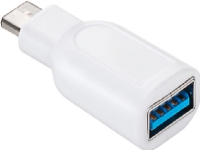 USB-C ™ / USB Et OTG SuperSpeed ??Adapter til at tilslutte ladekablerne 3,0, hvid