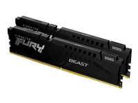 Kingston FURY Beast - DDR5 - sett - 64 GB: 2 x 32 GB - DIMM 288-pin - 5200 MHz / PC5-41600 - CL38 - 1.25 V - ikke-bufret - on-die ECC