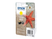 Epson 603 - 2.4 ml - gul - original - blære med RF/lyd-alarm - blekkpatron - for Expression Home XP-2150, 2155, 3150, 3155, 4150, 4155 WorkForce WF-2820, 2840, 2845, 2870
