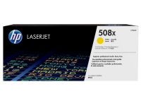 HP 508X High Yield Yellow Original LaserJet Toner Cartridge, 9500 sider, Gult, 1 stykker