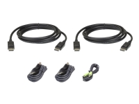 ATEN 2L-7D02UDPX5 - Tastatur / video / musekabelsett (KVM) - TAA-samsvar