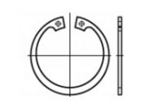TOOLCRAFT TO-5381496 Sikringsringe 16 mm DIN 472 Fjederstål 1000 stk