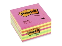 Kubusblok 3M Post-it® 2028-NP 76x76 mm Neon m/450 ark