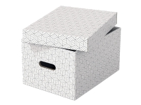 Esselte - Gaveeske - medium - 36 cm x 26.5 cm x 10 cm - hvit - pakke av 3
