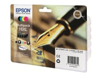 Epson 16XL Multipack - 4-pack - XL - svart, gul, cyan, magenta - original - blister - blekkpatron - for WorkForce WF-2010, 2510, 2520, 2530, 2540, 2630, 2650, 2660, 2750, 2760