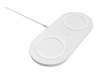 Belkin BOOST CHARGE Dual - Trådløs ladepute + AC-strømadapter - 10 watt - hvit