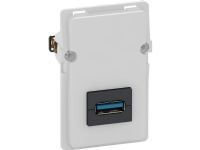 LAURITZ KNUDSEN FUGA® USB-udtag Passivt USB-udtag, T3, 1,5 modul- Uden afdækning