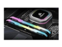 CORSAIR Vengeance RGB PRO SL - DDR4 - sett - 32 GB: 2 x 16 GB - DIMM 288-pin - 3200 MHz / PC4-25600 - CL16 - 1.35 V - ikke-bufret - ikke-ECC - svart