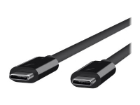 Belkin Thunderbolt 3 - Thunderbolt-kabel - USB-C (hann) til USB-C (hann) - USB 3.1 Gen 2 / Thunderbolt 3 - 2 m - svart - for P/N: F4U109tt