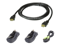 ATEN 2L-7D02UHX4 - Tastatur / video / musekabelsett (KVM) - TAA-samsvar