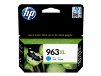 HP 963XL - 22.77 ml - Høy ytelse - cyan - original - blekkpatron - for Officejet 9012 Officejet Pro 90XX