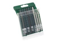 Bosch 1 - Bladsett for stikksag - for tre, metall - 10 deler - T-skaft