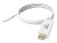 Vision - Ekstern videoadapter - USB-C 3.1 - HDMI - hvit - løsvekt