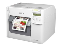 Epson TM C3500 - Etikettskriver - farge - ink-jet - 112 mm (bredde) - 720 x 360 dpi - inntil 103 mm/sek - LAN, USB-vert - kutter
