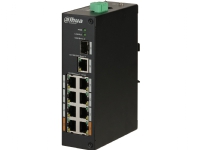 Dahua Technology PoE PFS3110-8ET-96, Uhåndtert, Fast Ethernet (10/100), Strøm over Ethernet (PoE), Rack-montering