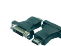 LogiLink HDMI to DVI Adapter, HDMI 19-pin female, DVI-D (24+1) male, Svart