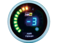 raid hp 660511 Bil indbygningsinstrument Udendørs temperaturvisning måleområde -20 - 125 °C NightFlight Digital Blue Blå, Hvid 52 mm