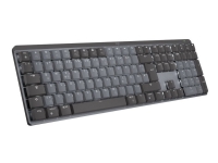 Logitech MX Keys Mechanical - Tastatur - bagbelyst - Bluetooth, 2,4 GHz - Pan Nordic - smakskontakt: GL Clicky - Grafit