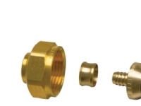 Uponor kobl.sæt 3/4 9.9-1.1Pex - forkromet messing UPONOR Eurokonus