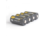 GP Batteries 070CR123AEC4, CR123A, Lithium, 3 V, 4 stykker, 1400 mAh, 10 år