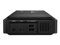 WD_BLACK D10 Game Drive WDBA3P0080HBK - Harddisk - 8 TB - ekstern (bærbar) - USB 3.2 Gen 1 - 7200 rpm - svart