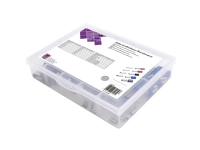 TRU COMPONENTS T1904C087 Kabelsko-sortiment 4 mm² Delvist isoleret Grå, Rød, Sort, Blå 300 Teile