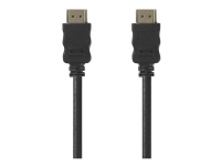 Nedis - HDMI-kabel med Ethernet - HDMI hann til HDMI hann - 2 m - svart - rund, 4K-støtte