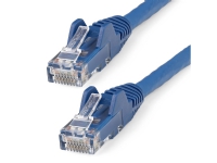 StarTech.com 7m LSZH CAT6 Ethernet Cable, 10 Gigabit Snagless RJ45 100W PoE Network Patch Cord with Strain Relief, CAT 6 10GbE UTP, Blue, Individually Tested/ETL, Low Smoke Zero Halogen - Category 6 - 24AWG (N6LPATCH7MBL) - Koblingskabel - RJ-45 (han