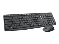 Logitech MK235 - Tastatur- og mussett - trådløs - 2.4 GHz - Pan Nordic