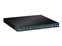 TRENDnet TPE 5240WS - Switch - smart - 48 x 10/100/1000 (PoE+) + 4 x kombo-Gigabit SFP - stasjonær, rackmonterbar - PoE+ (370 W) - AC 100 - 240 V