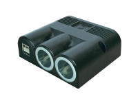 ProCar 67324501 Cigarettænder-fordeler-type Antal cigarettændingskoblinger 2 x Interfaces: USB 2 x Tilladt belastning strøm maks. 16 A