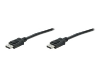 Manhattan 306935, 1 m, DisplayPort, DisplayPort, Hankjønn, Hankjønn, Svart
