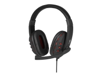 DELTACO GAMING - 4-in-1 Gaming Gear Kit - sett med tastatur, mus, hodetelefon og musepute - USB - Storbritannia - svart